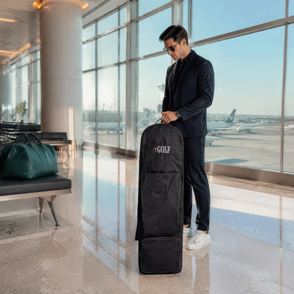 검은색 골프 여행 가방, 접이식, 바퀴 달린 골프 가방 - Foldable Rolling Luggage Bag 리뷰 및 가격